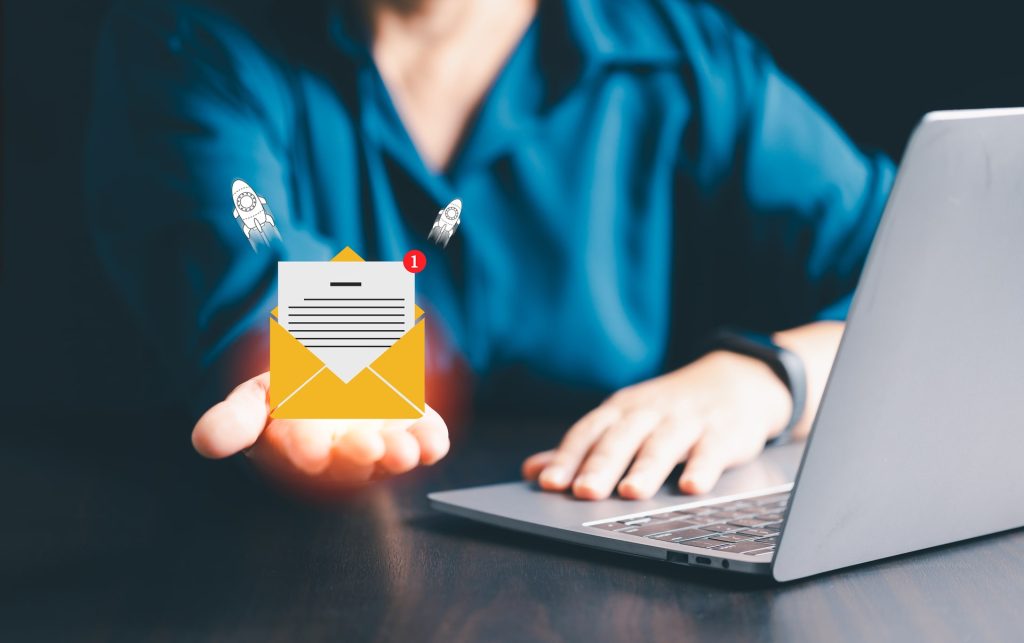 Cyberspace, businesses use electronic mail to reach clients, leveraging online networks and social media for effective marketing and communication through computers. electronic mail, cyberspace.